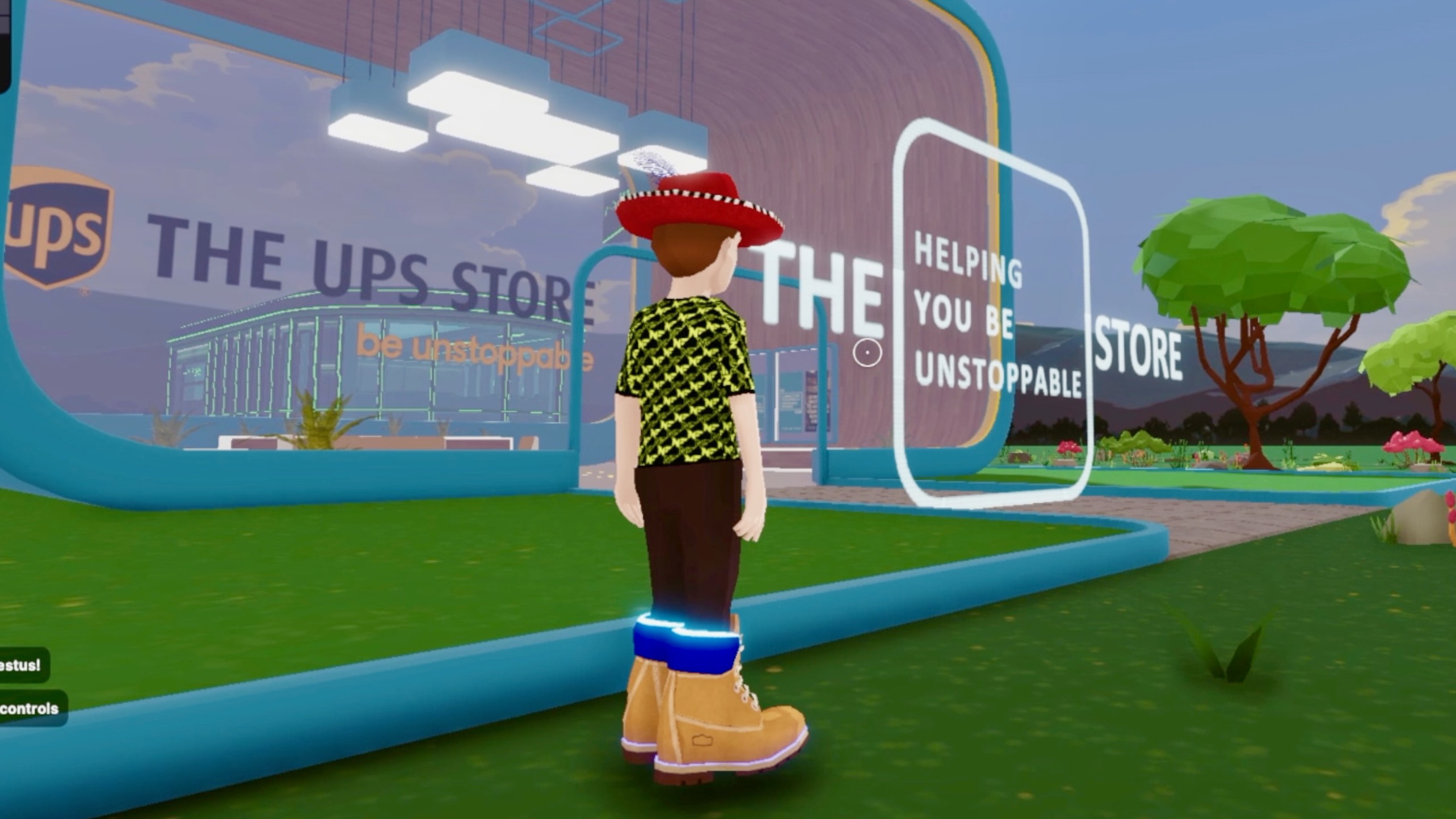 Lowe's boots at UPS Store in the Metaverse