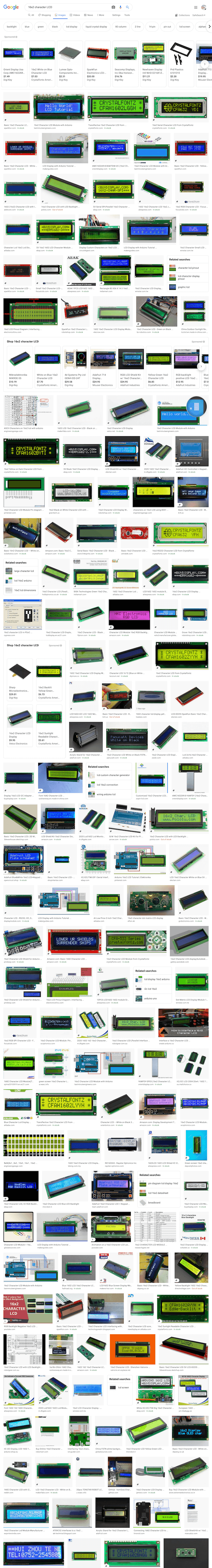 LCDs on Google